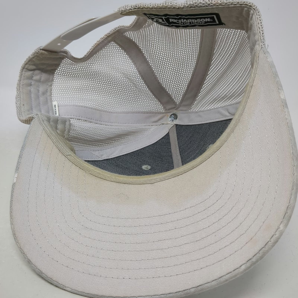 Richardson Trucker Hat Gray One Size Captains For Clean Water Mesh Snapback