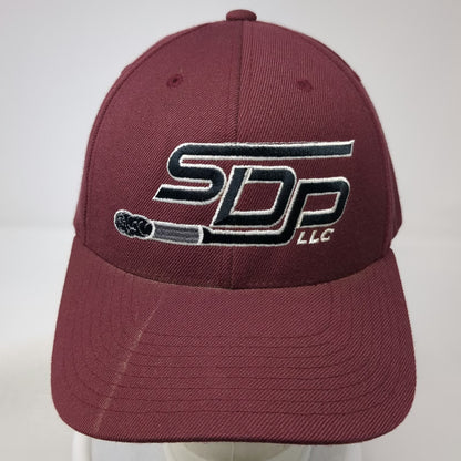 Yupoong Snapback Hat Red One Size SDP LLC Structured Wool Blend Baseball Cap