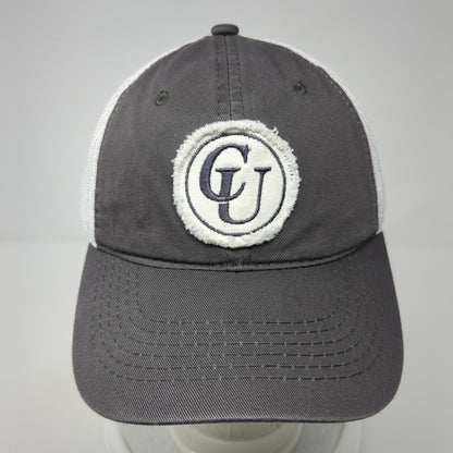 CU Patch Snapback Mesh Back Trucker Hat Gray One Size Outdoor Cap