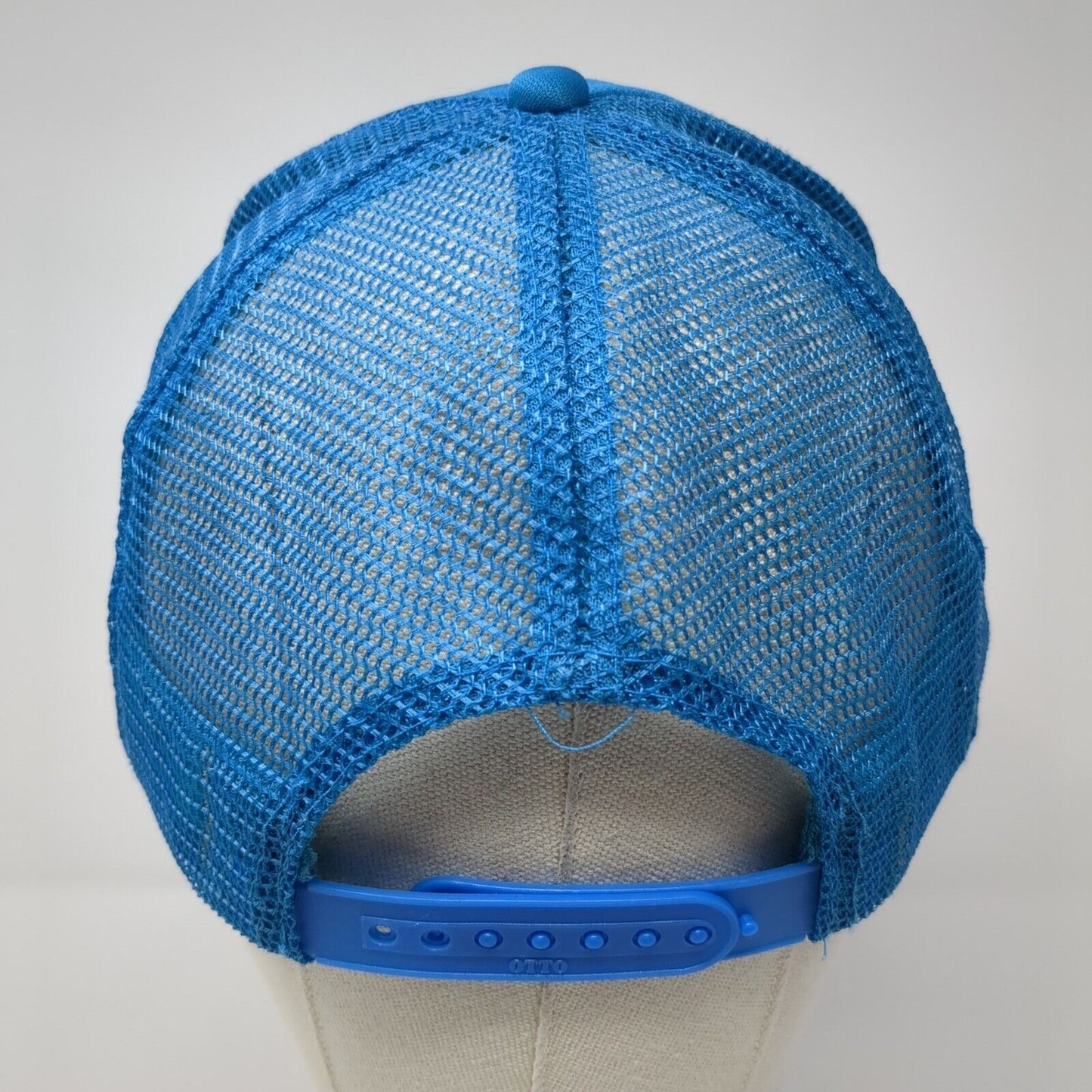 New Belgium Brewing Snapback Trucker Hat Blue One Size Adjustable Mesh Rope Otto