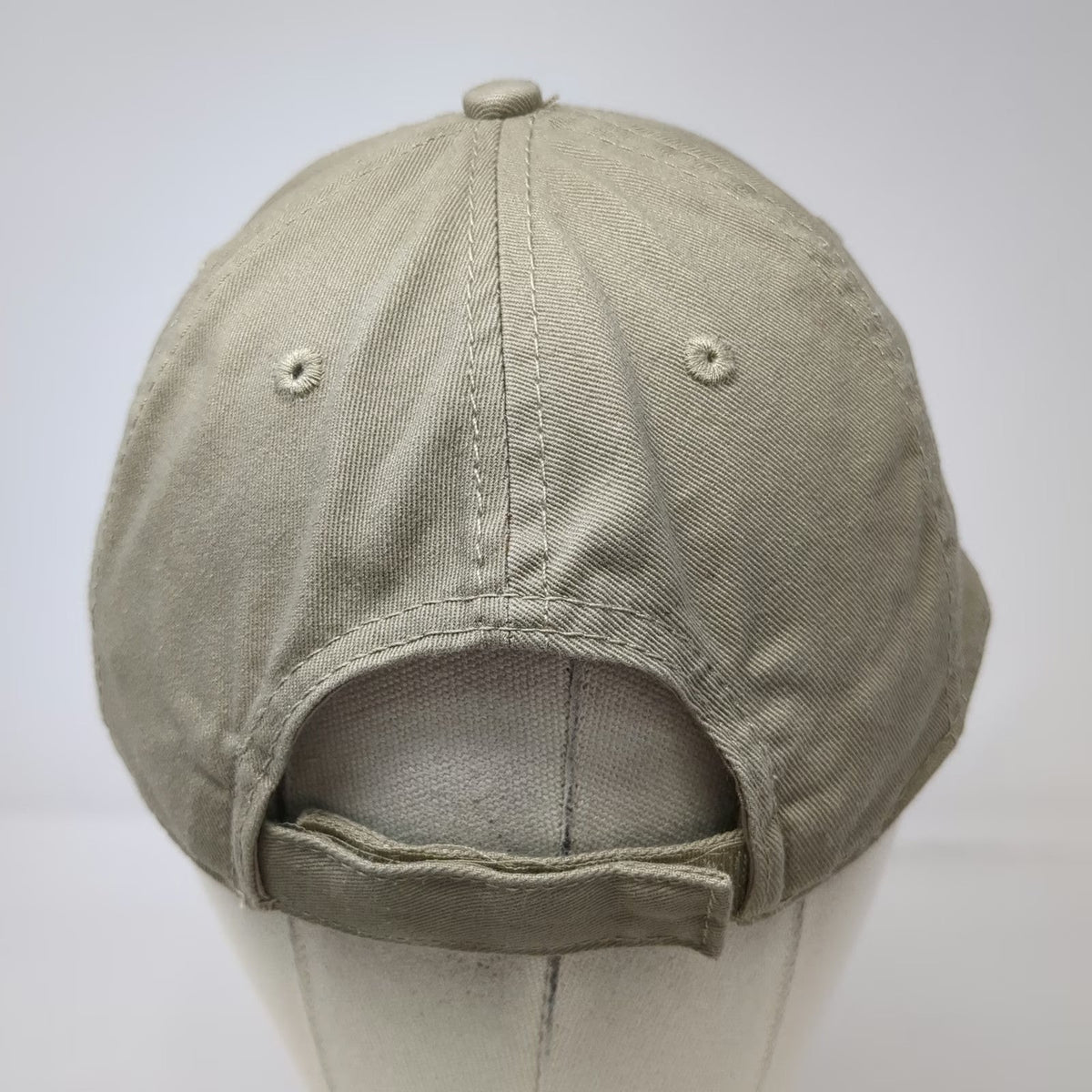 New Era Baseball Cap Beige One Size Adjustable Strapback Blank Plain Hat