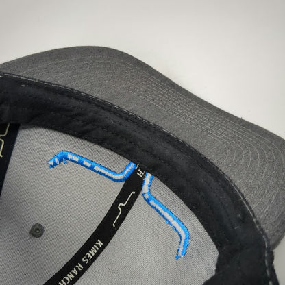 Kimes Ranch Trucker Hat Gray OSFM Blue Longhorn Logo Mesh Snapback Scottsdale