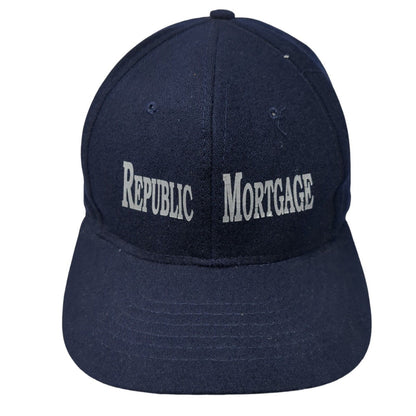 Republic Mortgage Snapback Hat Blue One Size Adjustable 6 Panel Cameo