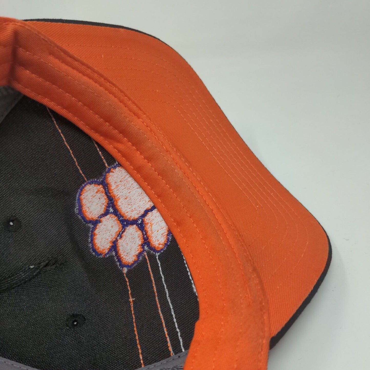 Clemson Tigers Snapback Mesh Back Trucker Hat Multi One Size Colorblock