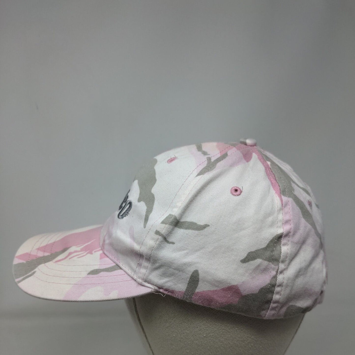 Detco Slideback Hat Pink Camouflage OSFA Embroidered Adjustable 6 Panel