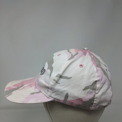 Detco Slideback Hat Pink Camouflage OSFA Embroidered Adjustable 6 Panel