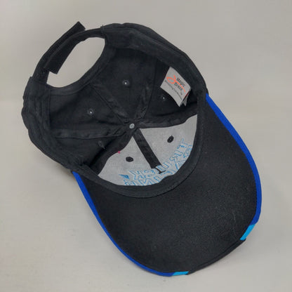 Truck Racing Autotrac Strapback Hat Black One Size Adjustable Embroidered