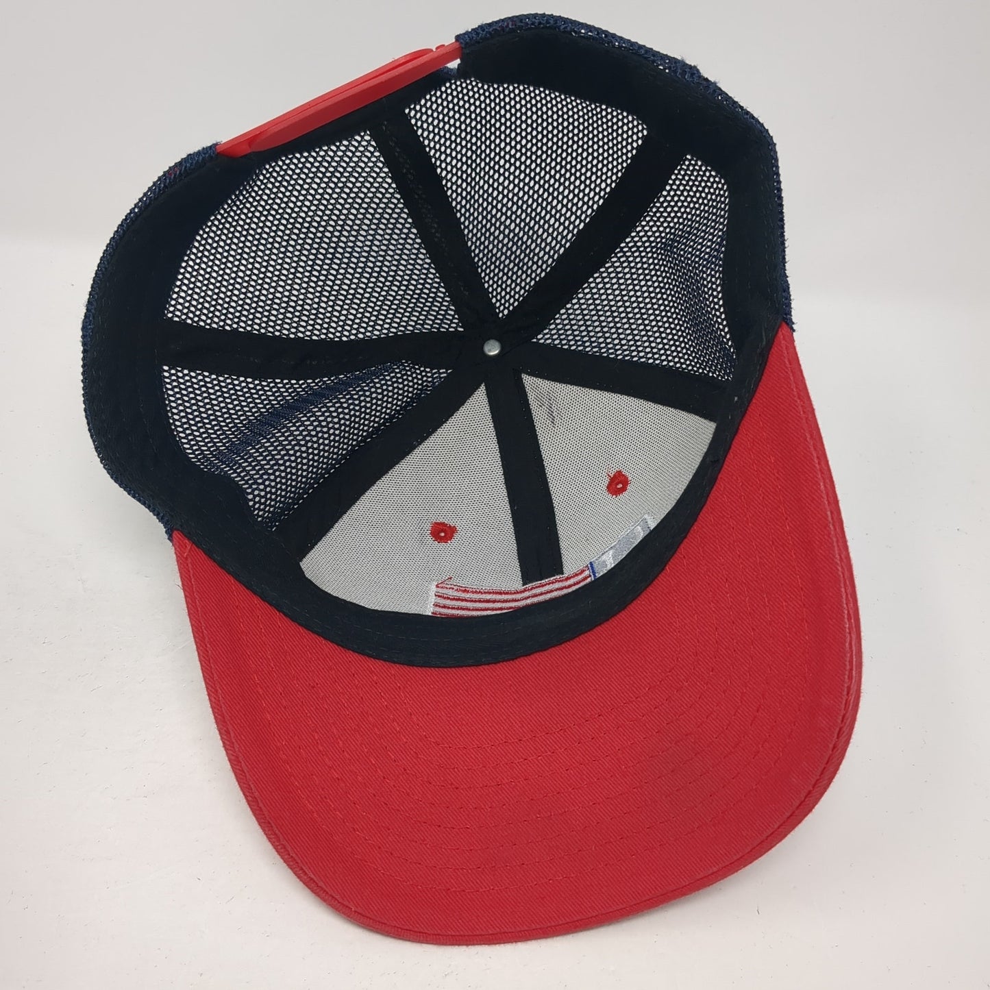 USA Flag Snapback Mesh Back Trucker Hat Multicolor One Size Adjustable