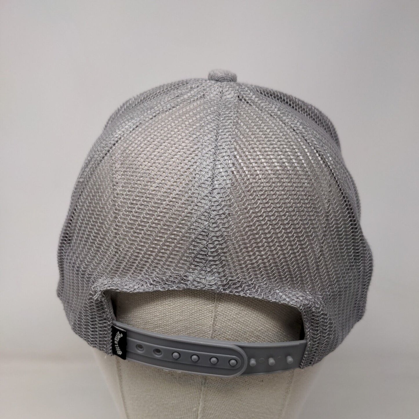 Billabong Snapback Trucker Hat Gray One Size Adjustable Mesh Back Embroidered