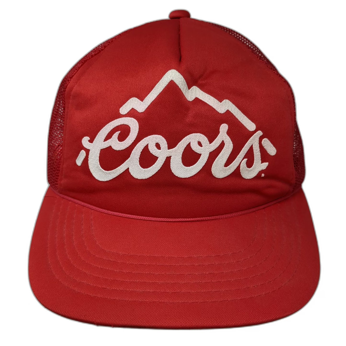 Staton Wholesale Coors Beer Red Trucker Hat Mesh Snapback Foam Mountain Vintage