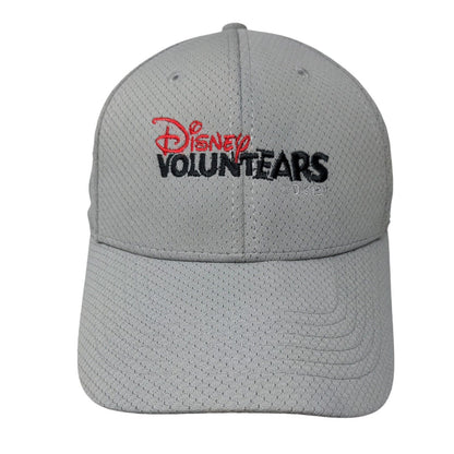 Disney Voluntears Strapback Hat Gray OSFA Adjustable Embroidered W/Tags