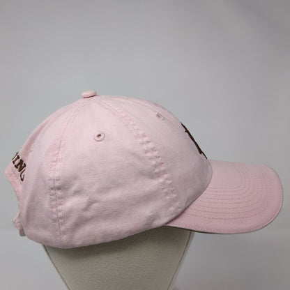 Browning Logo Strapback Hat Pink One Size Adjustable Solid Vent Holes