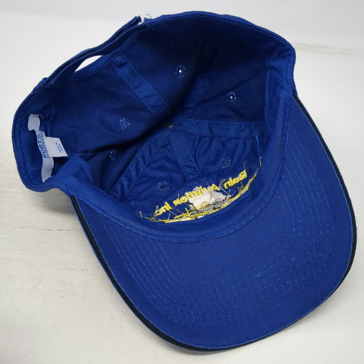 Port & Company Blue OSFM Baseball Cap Bain Aviation Inc Weiser ID Hat Strapback