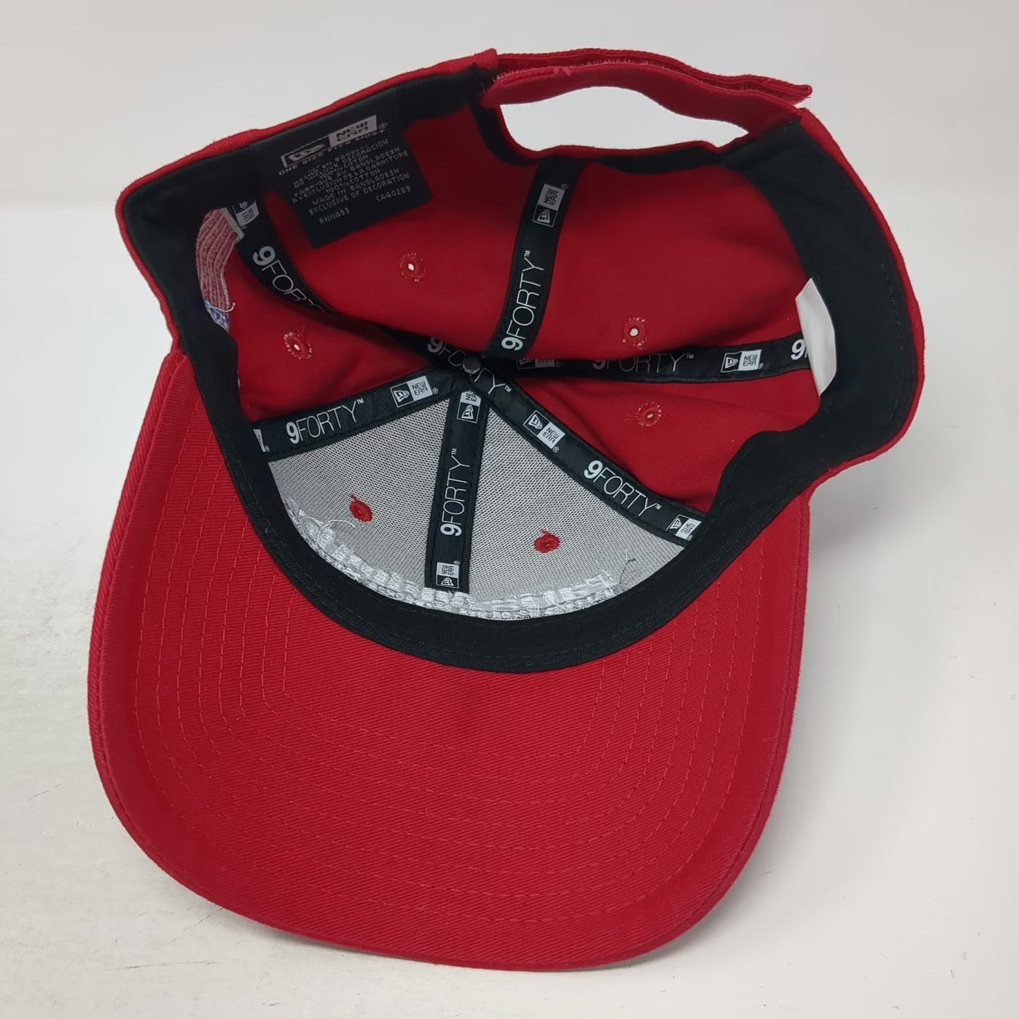 New Era Parts Authority Auto Parts Red Baseball Cap One Size Flag Hat Strapback