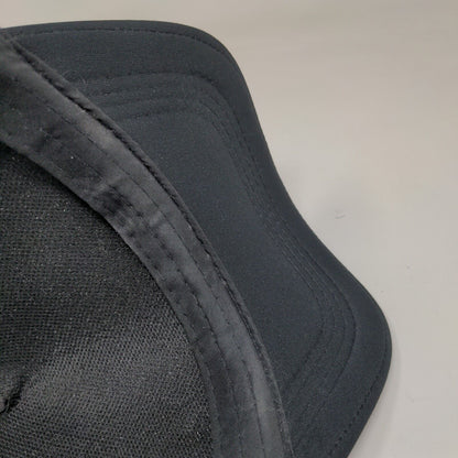 Bear Skull Snapback Mesh Back Trucker Hat Black One Size Adjustable