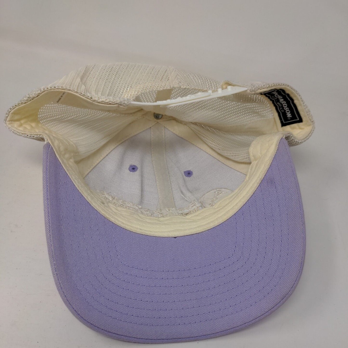 Evers & Sons Snapback Mesh Back Trucker Hat Purple M/L Colorblock