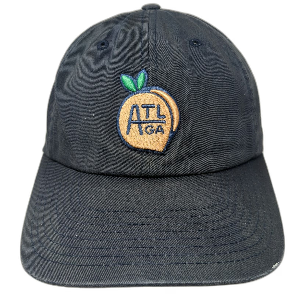 You Know. Baseball Cap Blue One Size ATL GA Peach Unstructured Slideback Hat