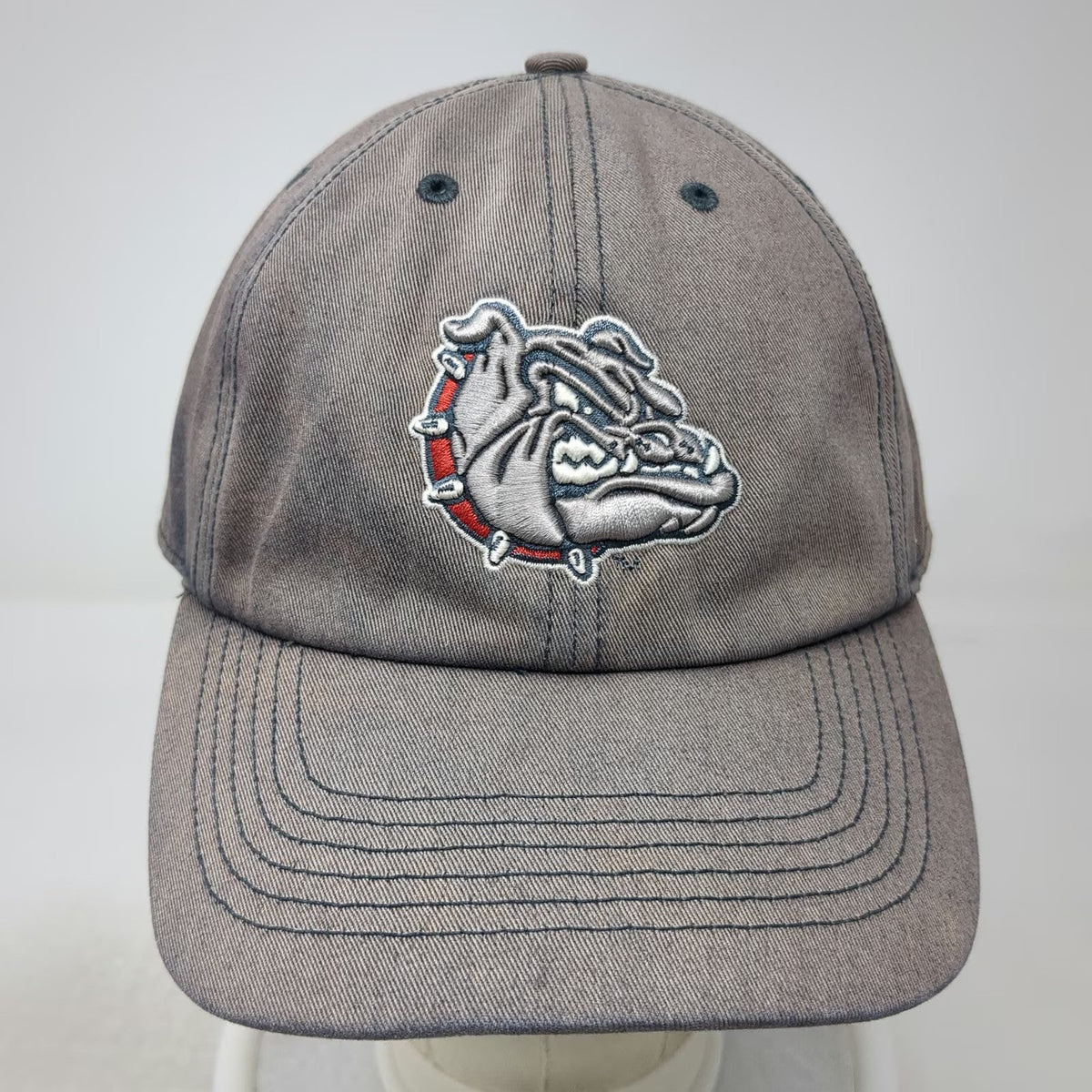 Gonzaga Bulldogs NCAA '47 Baseball Cap Blue XL Fitted Hat Green Under GU Mascot