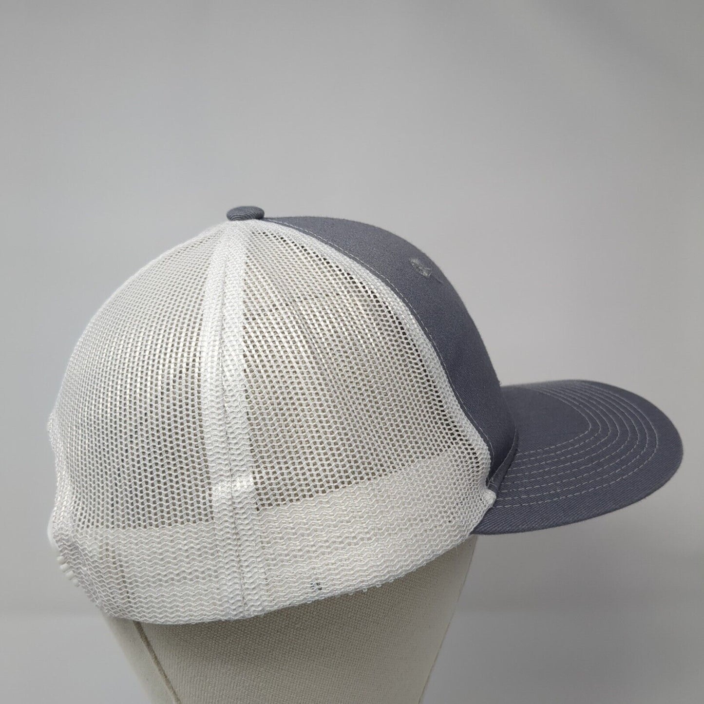 RJS Invitational Snapback Trucker Hat Gray One Size Mesh Back Colorblock