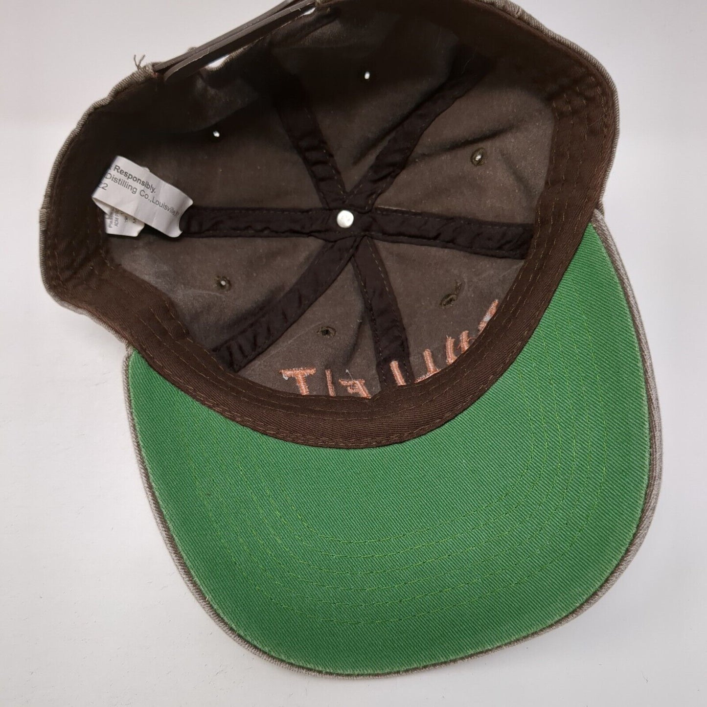 Bulleit Frontier Whiskey Snapback Hat Brown One Size Adjustable Embroidered
