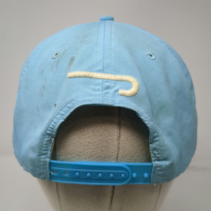 Lazy J Ranch Wear 5 Panel Blue One Size Rope Hat Snapback Bull Graphic Premium