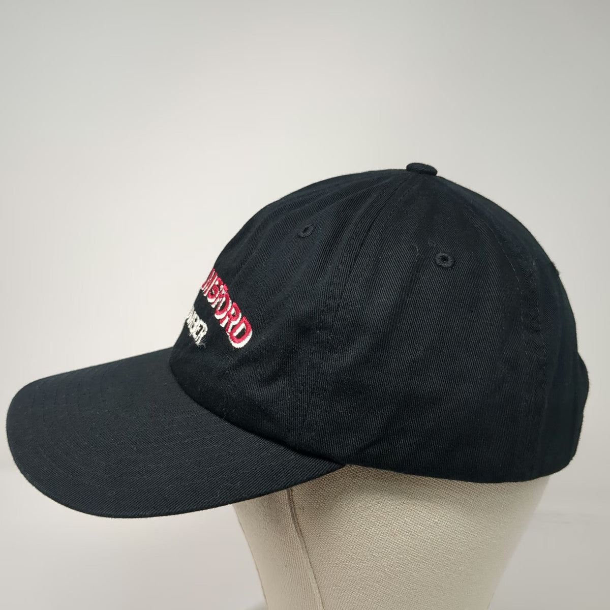 Richardson Baseball Cap Black One Size Chelmsford Lumber Slideback Cotton Hat