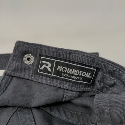Richardson Slideback Hat Gray M/L Solid Embroidered Checkout.com Crypto