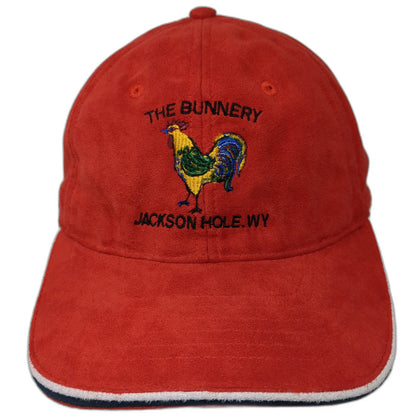 Dog Daze The Bunnery Jackson Hole WY Rooster Red One Size Baseball Cap Hat