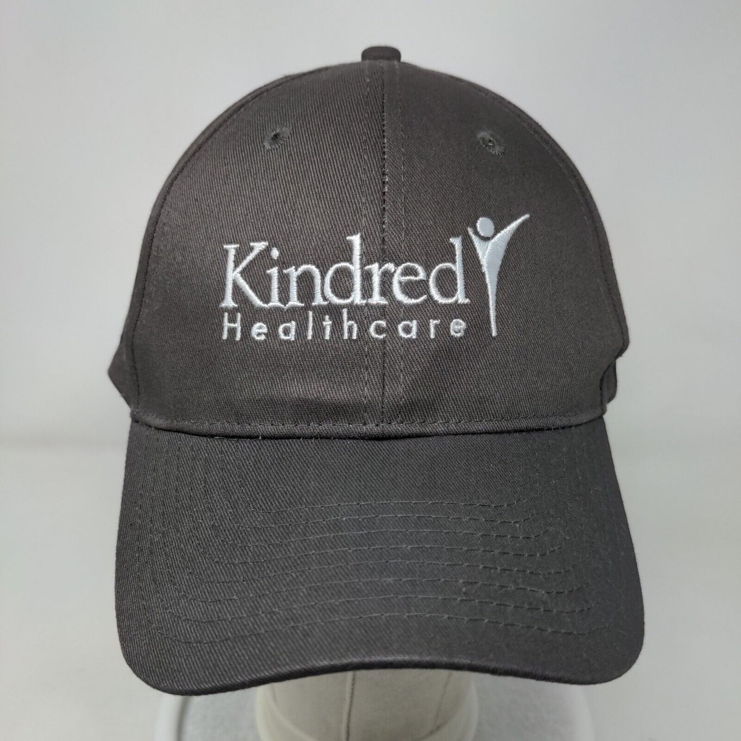 Kindred Healthcare Strapback Hat Gray OSFA Embroidered Hit Wear