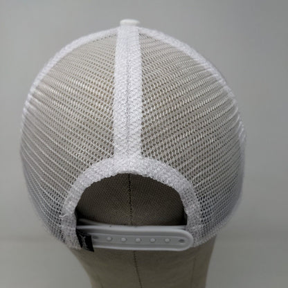 Imperial Men's Snapback Mesh Back Hat White OSFA Embroidered SB Christian Logo