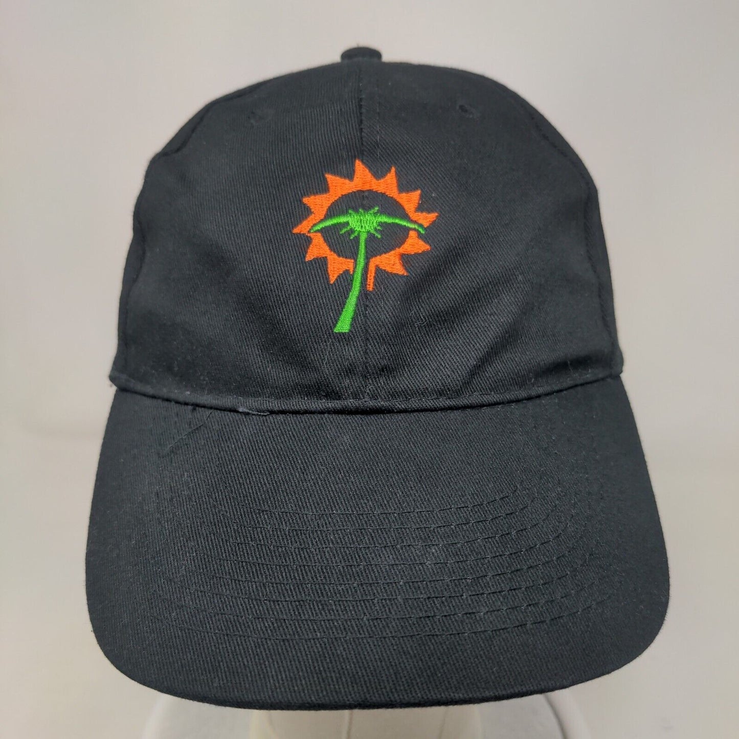 Palm Tree Ruud Slideback Hat Black One Size Embroidered Adjustable 6 Panel