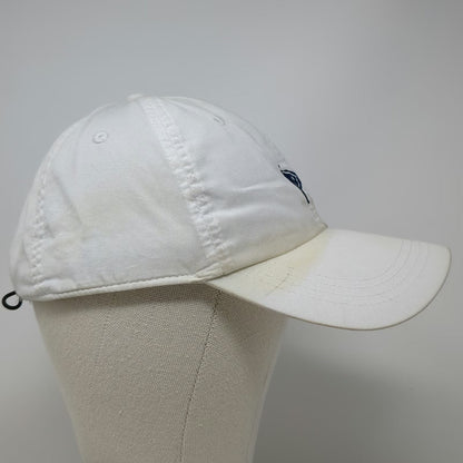 Ahead Baseball Cap White One Size Lightweight Slideback Cotton Burgee Flag Hat