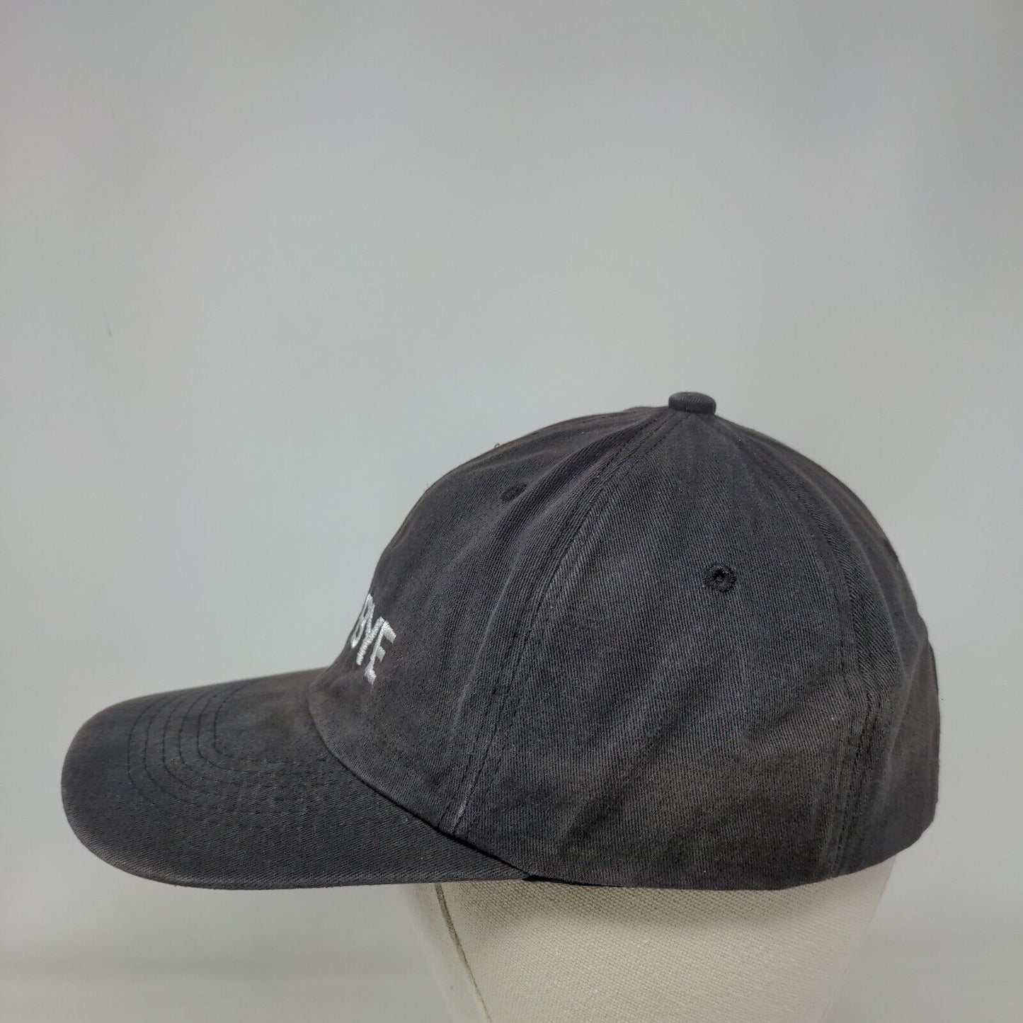 Boy Bye Slideback Hat Black One Size Adjustable Embroidered 6 Panel