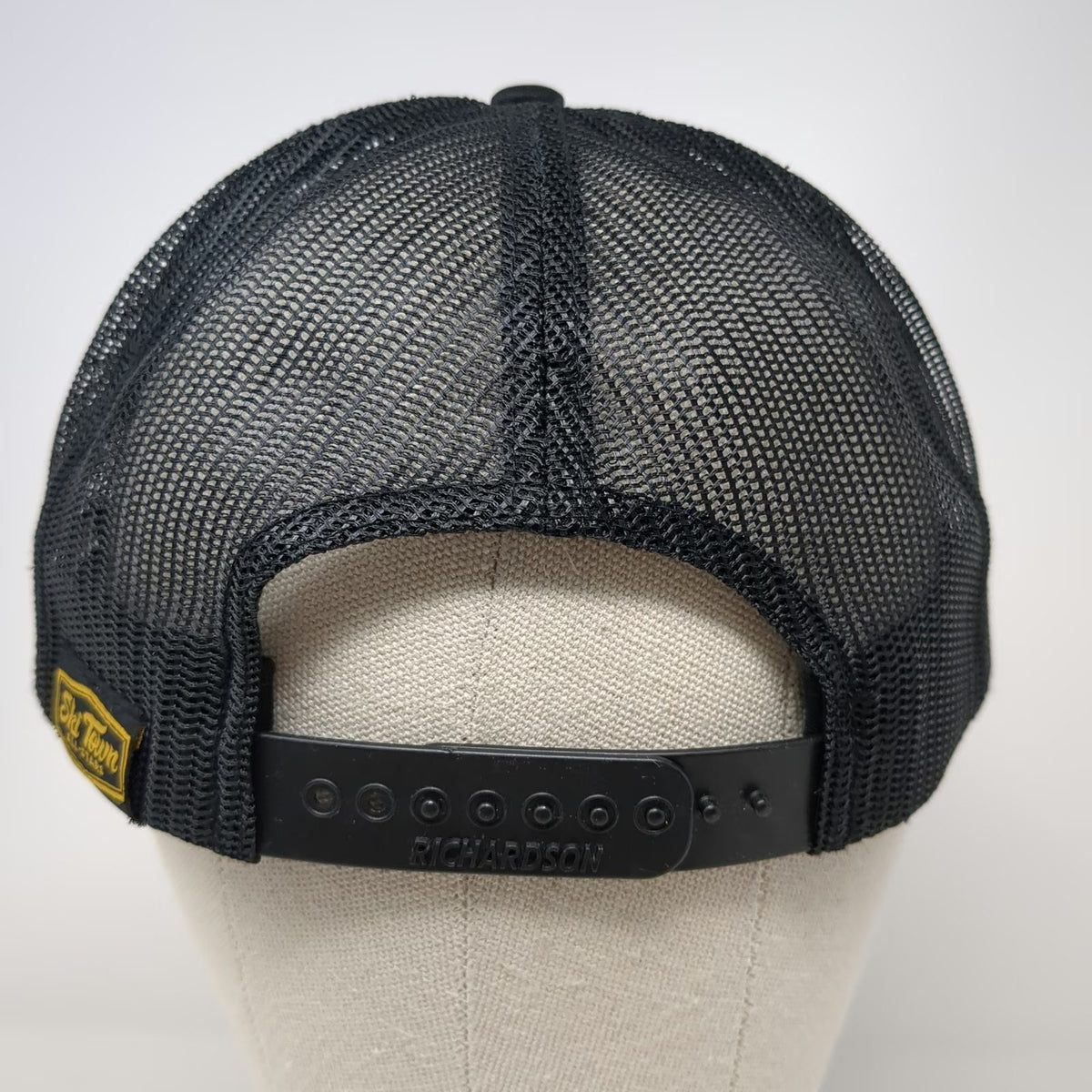 Richardson Trucker Hat Black One Size Send It Ski Town All-Stars Yellow Rope