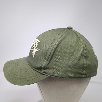 G.Loomis Baseball Cap Green One Size Fear No Fish Skeletal Logo Strapback Hat