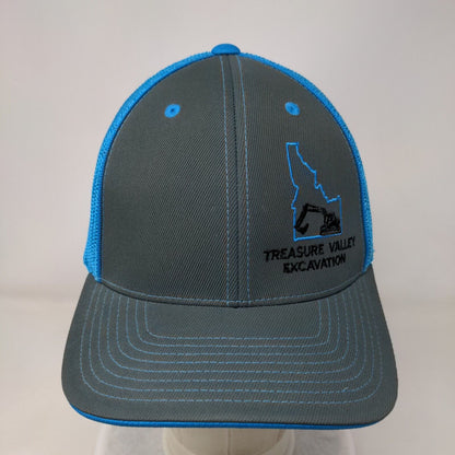 Treasure Valley Excavation Fitted Trucker Hat Multicolor L/XL Mesh Back