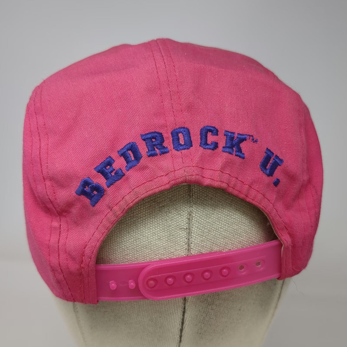 The Flintstones Pebbles Bedrock U Hat Snapback Pink Blue One Size 5 Panel