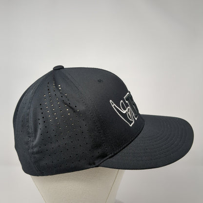 BPT Fitted Hat Black L-XL Embroidered Flexfit Cap America Perforated