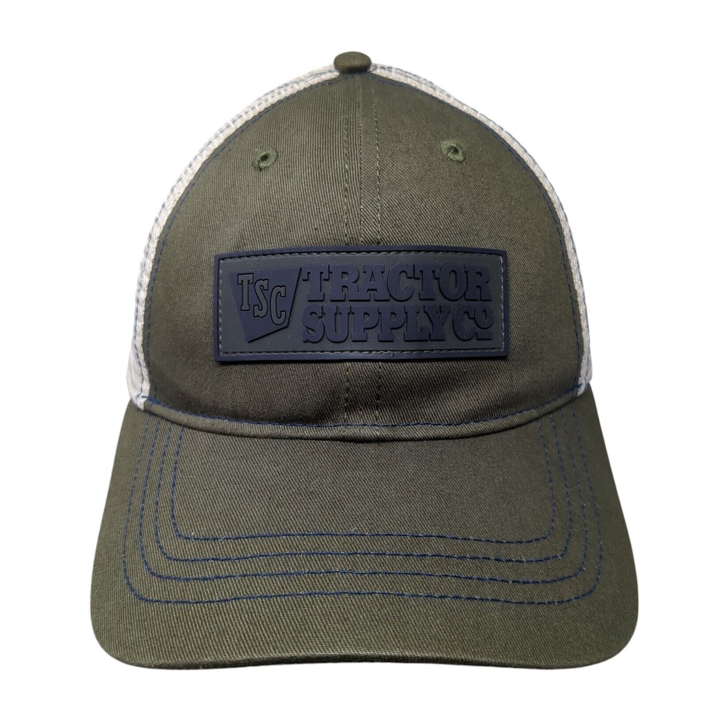 Tractor Supply Co Snapback Mesh Back Trucker Hat Green One Size Patch
