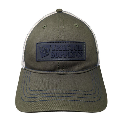 Tractor Supply Co Snapback Mesh Back Trucker Hat Green One Size Patch