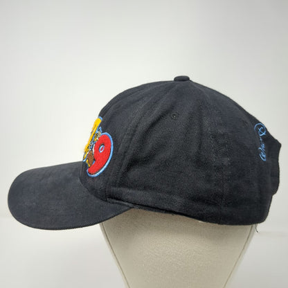 Walt Disney World Snapback Hat Black Vintage 1999 Mickey Mouse Pluto Goofy