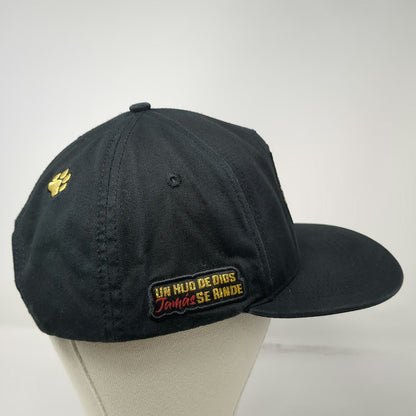 Florence Cap's 5 Panel Black One Size Snapback Lion Un Hijo de Dios Spanish Hat
