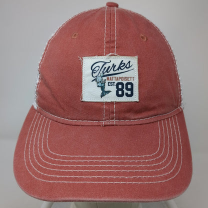 Ahead Baseball Cap Pink One Size Mesh Back Strapback Mermaid Mattapoisett 89 Hat