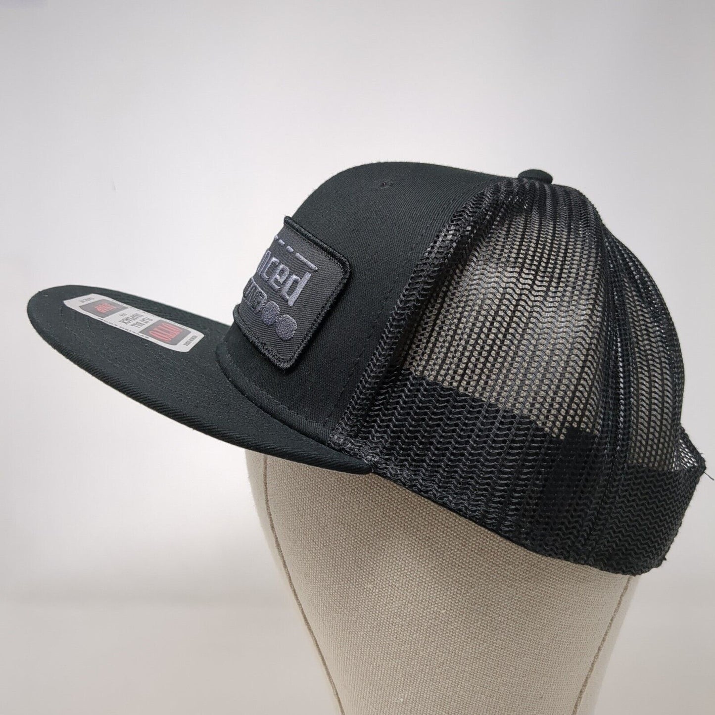 Advanced Heating & Cooling Snapback Trucker Hat Black OSFM Flat Bill