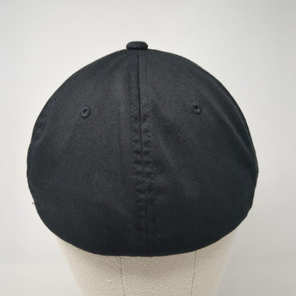 Under The Sun Fitted Hat Black L-XL Embroidered Stretch Flexfit Yupoong