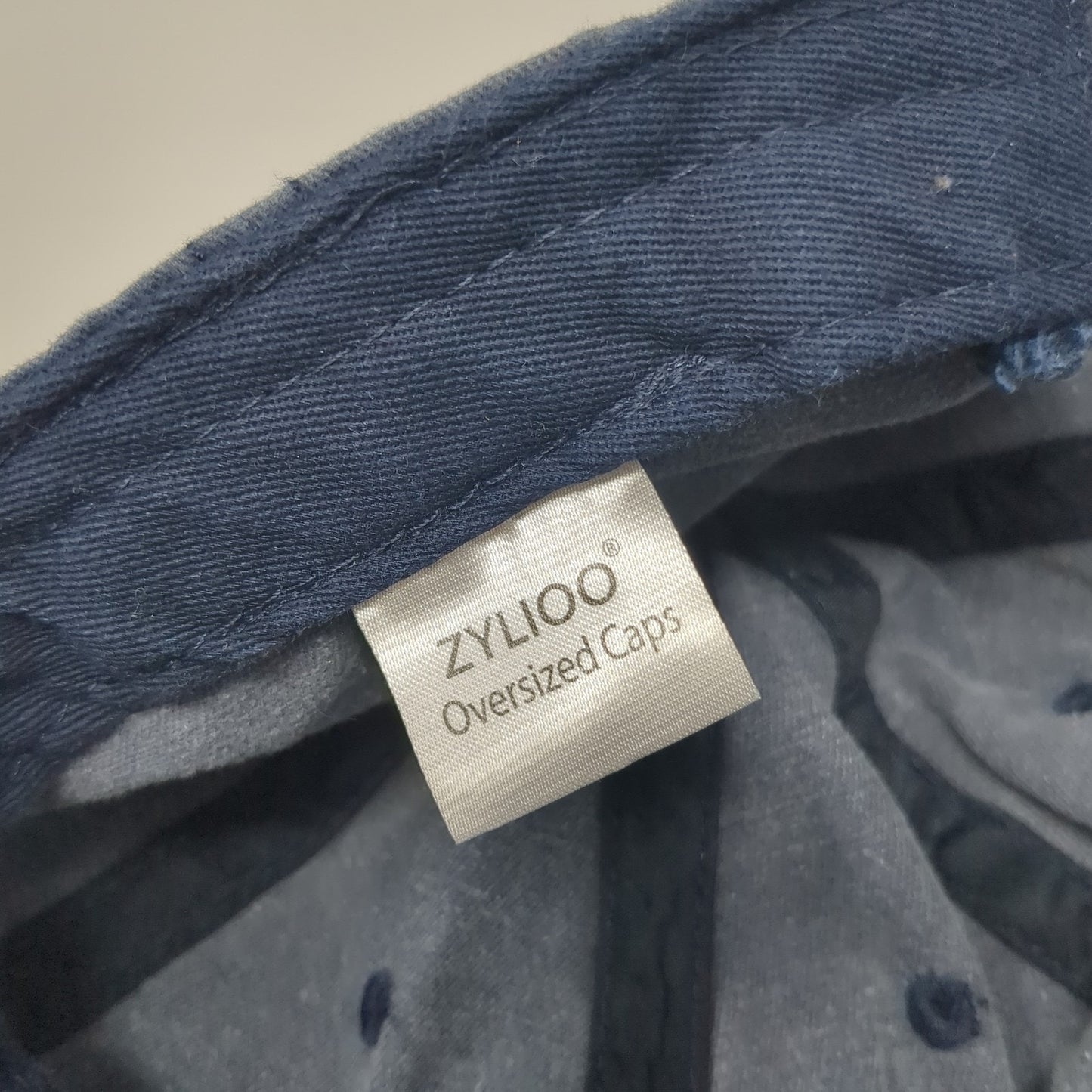 Zylioo Slideback Hat Blue One Size Adjustable Solid 6 Panel Blank