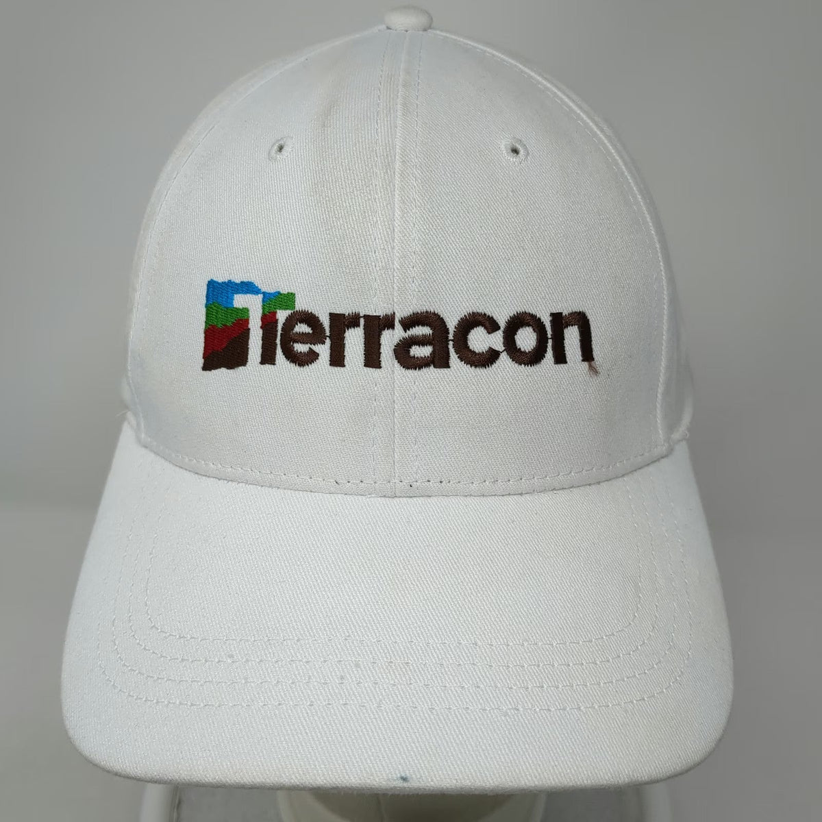 Cap America Terracon Engineering Logo Hat Baseball Cap White One Size Strapback