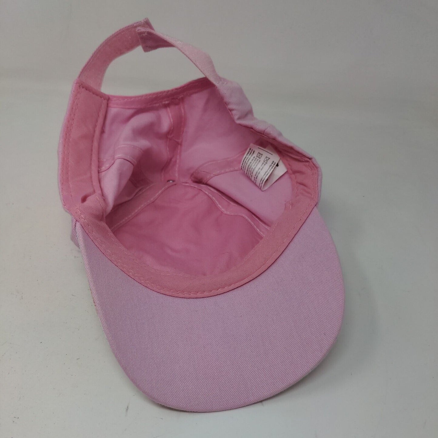 Disney Princess Girl's Strapback Hat Pink Rapunzel Belle Graphic Logo