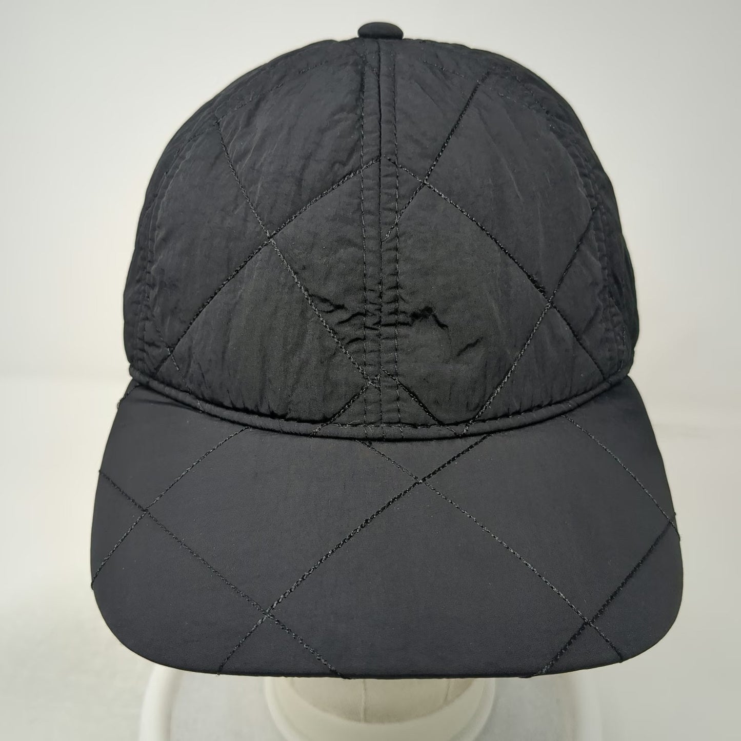 All in Motion Baseball Cap Black One Size Quilted Nylon Adjustable Cord Hat