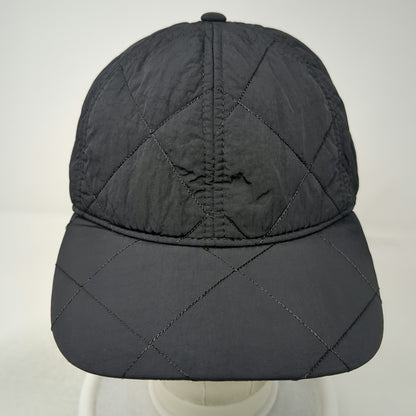 All in Motion Baseball Cap Black One Size Quilted Nylon Adjustable Cord Hat